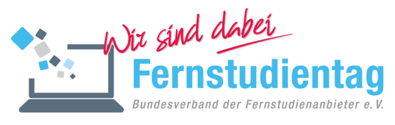 Logo des Fernstudientags 2026 mit der Aufschrift: Wir sind dabei